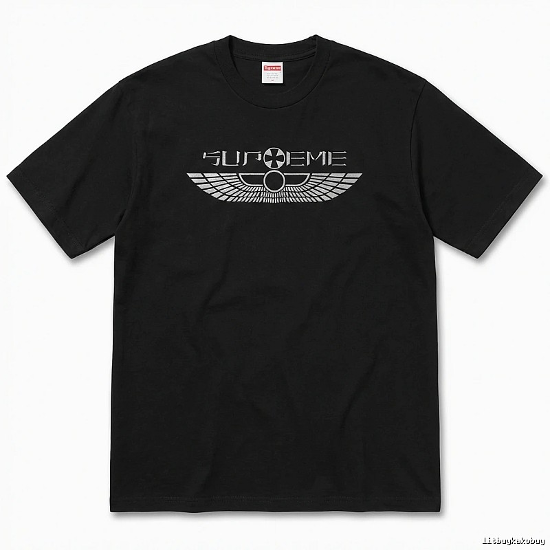 Supreme Flight Series Trendy Cool Black T-shirt