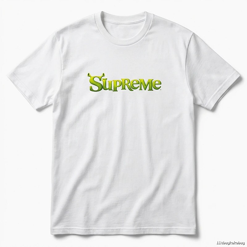 Supreme Fluorescent Green Trendy T-shirt