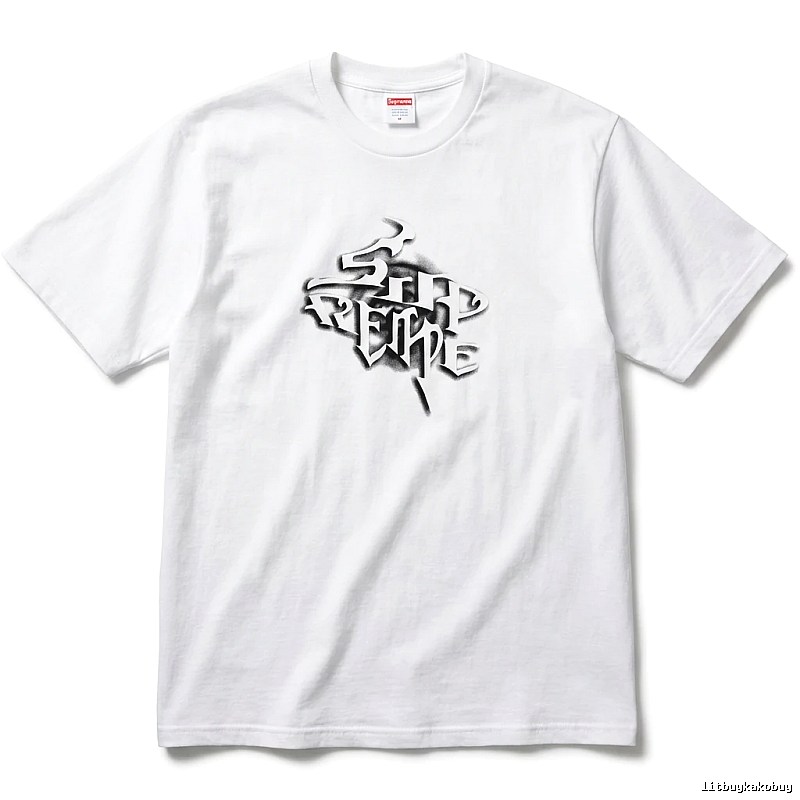 Supreme Gothic Style White T-shirt