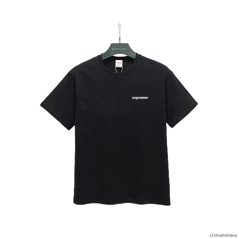 Supreme Small Logo Series Street Style Black T-Shirt