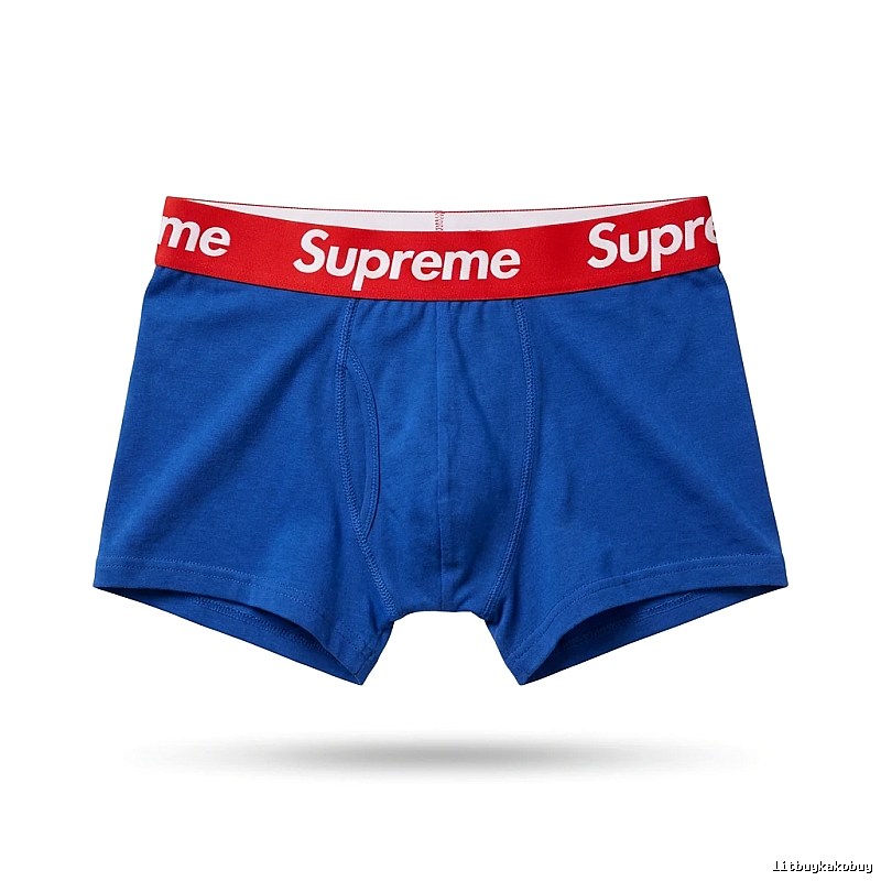 Supreme trendy brand blue underwear