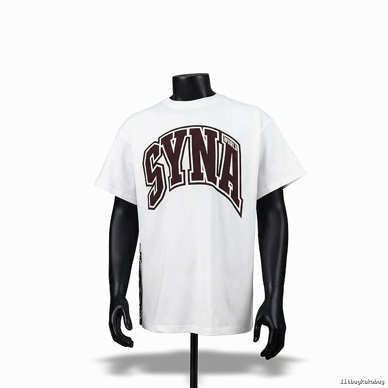 SynaWorld Alphabet Trend White T-shirt