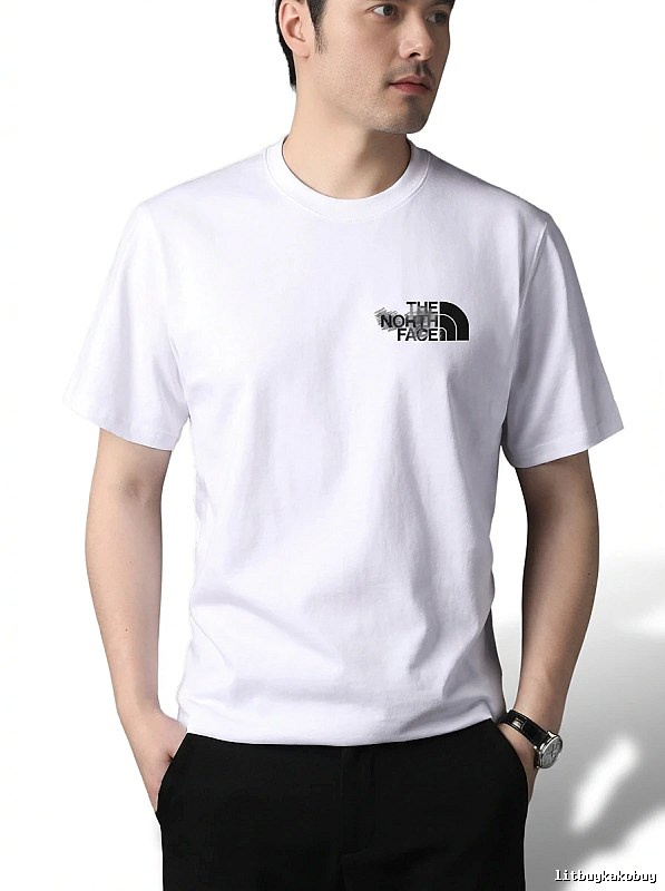 The North Face simple-style white T-shirt