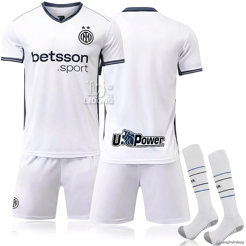 The simple-style white jersey of Internazionale Milano.