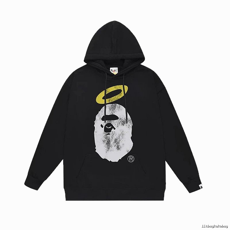 The trendy style of Bape sweatshirt in black.