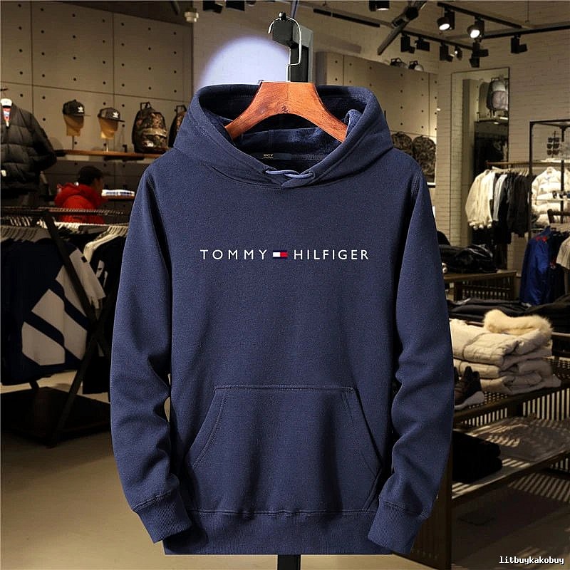 Tommy Hilfiger Logo Detail Logo hoodie White Tommy Hilfiger with Relaxed Feel