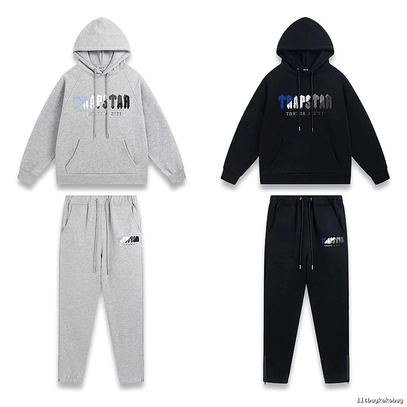 Trapstar Casual Style Grey-Black Suit