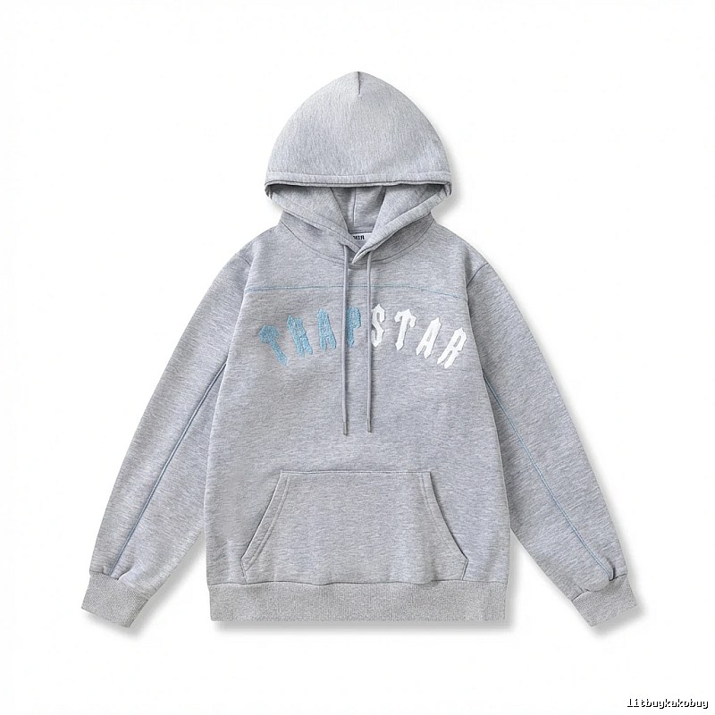 Trapstar Letter Style Grey Hoodie