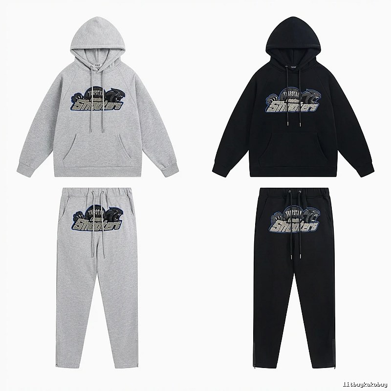 Trapstar Panther Series Casual Set (Grey/Black)