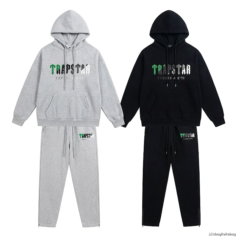 Trapstar Trendy and Cool Style Grey-Black Suit