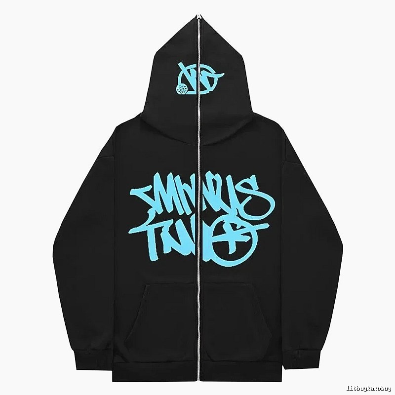 Trapstar Urban Graphic zip hoodie Black Zip Pink with Statement Pattern