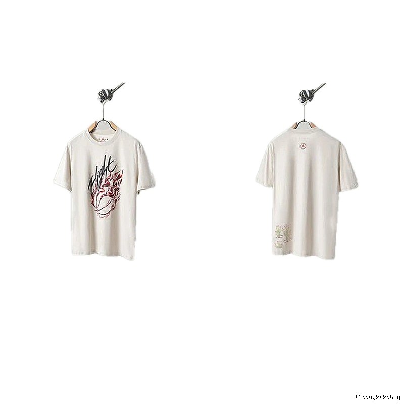 Travis Scott Cactus Co-branded Street-style Off-white T-shirt