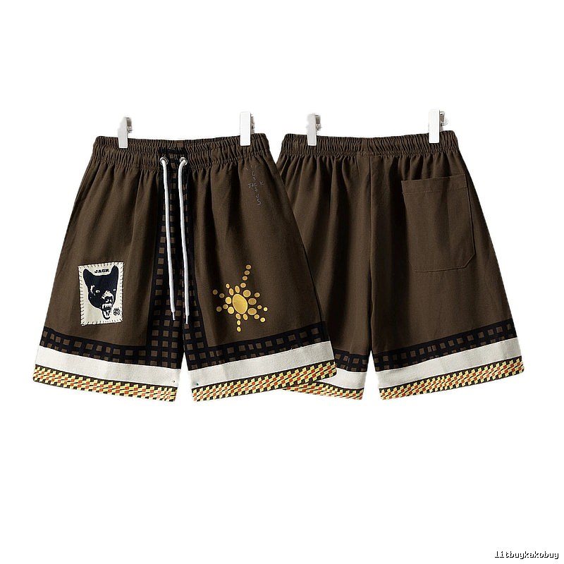 Travis Scott Cactus Jack American Retro Brown Shorts