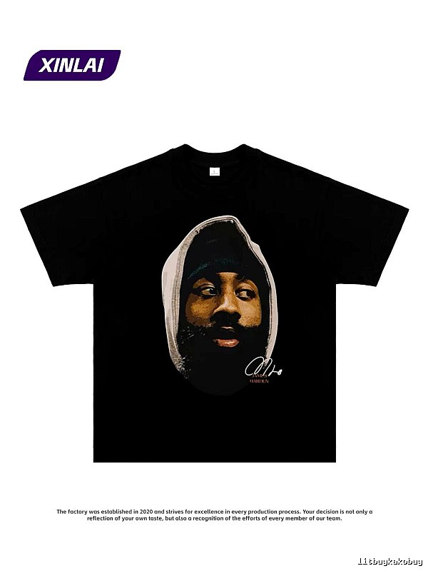 Tupac Patterned Portrait graphic T-shirt Black Tupac Collage with Signature Styling