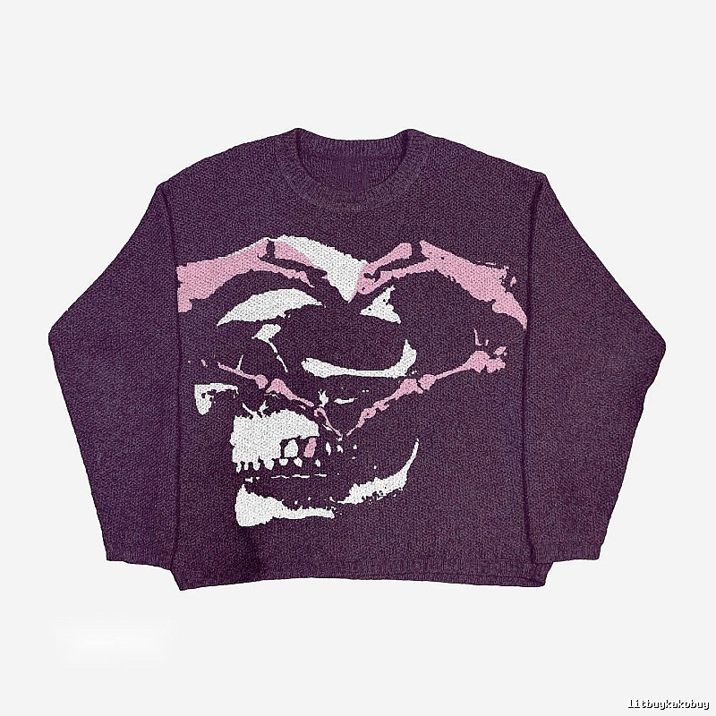 Urban Anime graphic sweater Black Knit Top with Casual Appeal