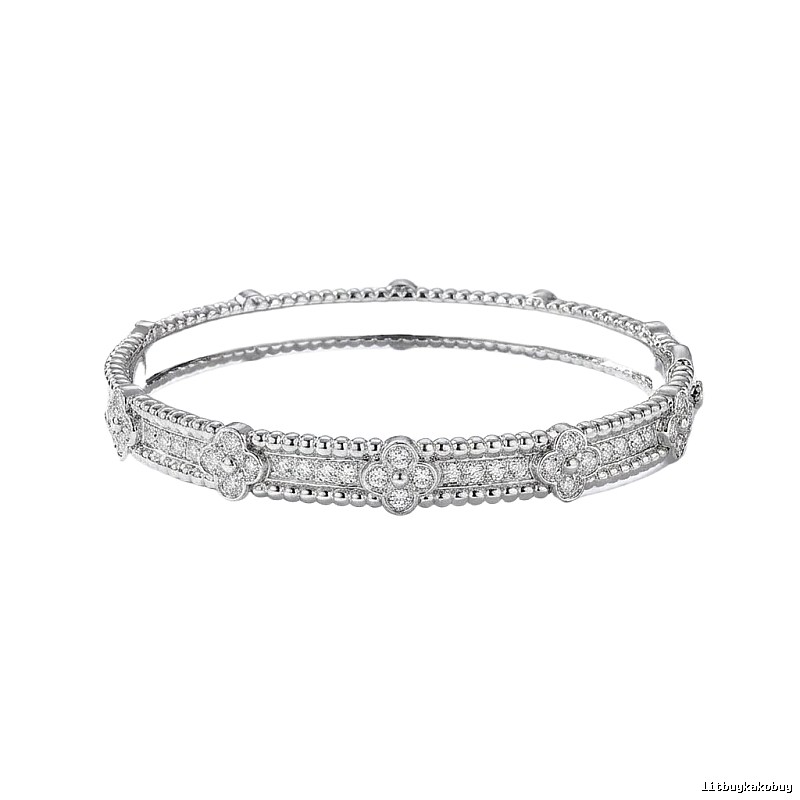 Van Cleef & Arpels Four-leaf Clover Silver Bracelet