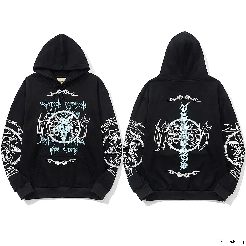 Vetements dark style black sweatshirt