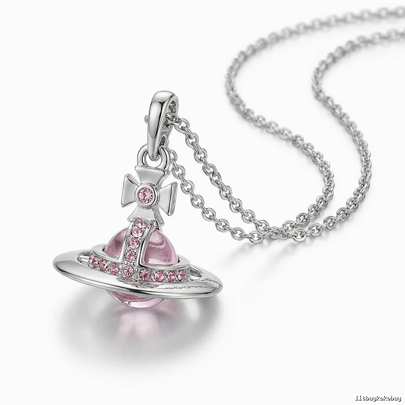 Vivienne Westwood Saturn series silver necklace