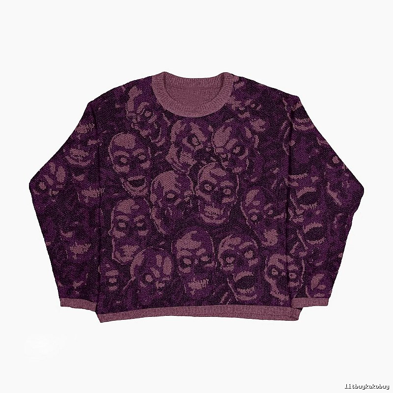 Weekend Anime graphic sweater Black Knit Top for Seasonal Looks