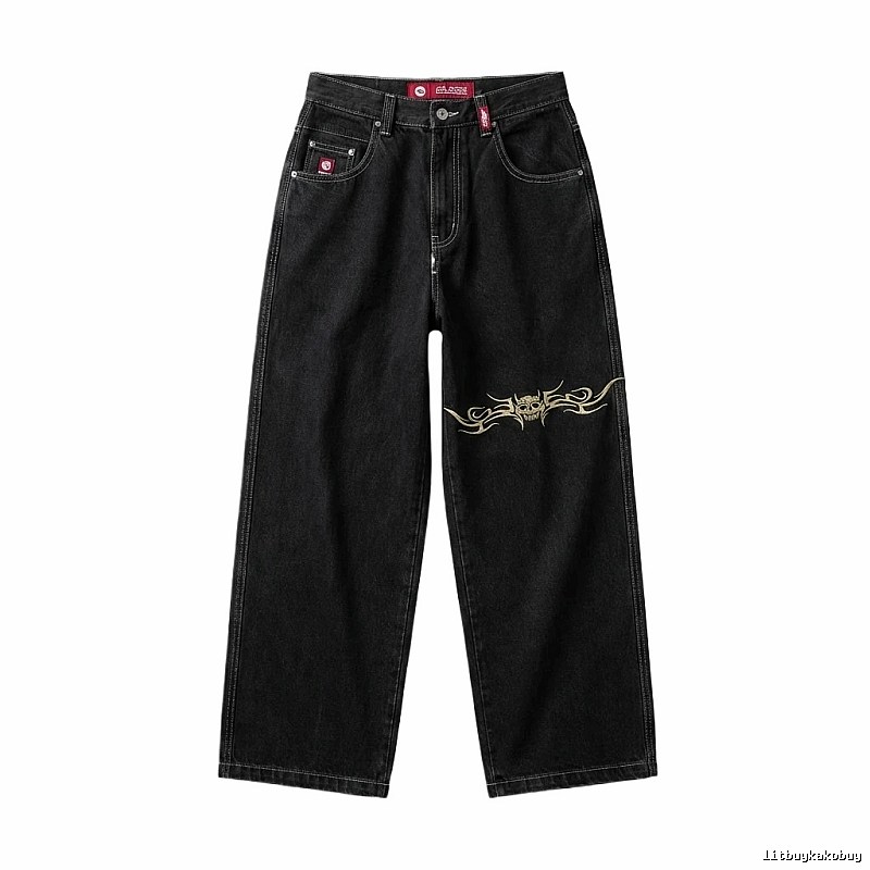 Y2K style black jeans