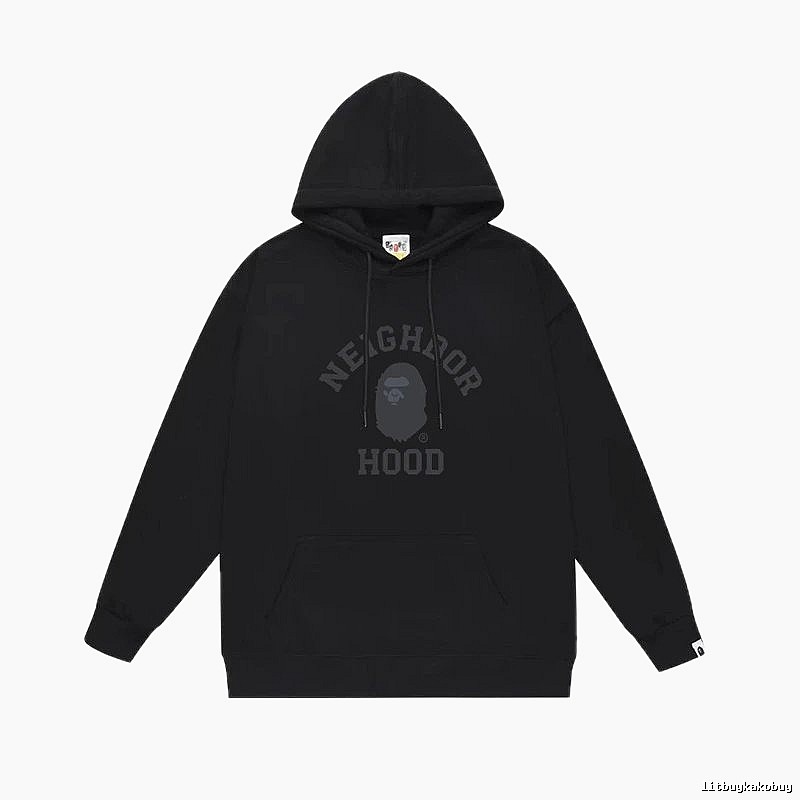 Bape Neighborhood black trendy hoodie
