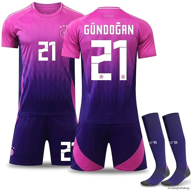 German gradient-style pink-purple jersey