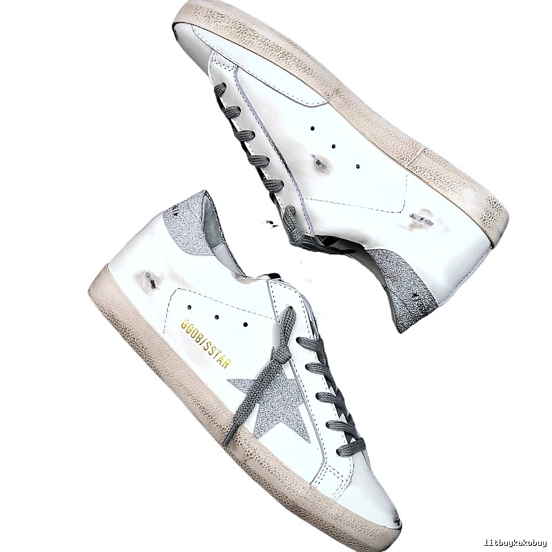 Golden Goose Dirty Vintage White Sneakers