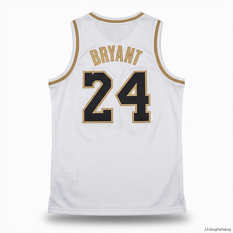 Kobe No. 24 retro-style white jersey