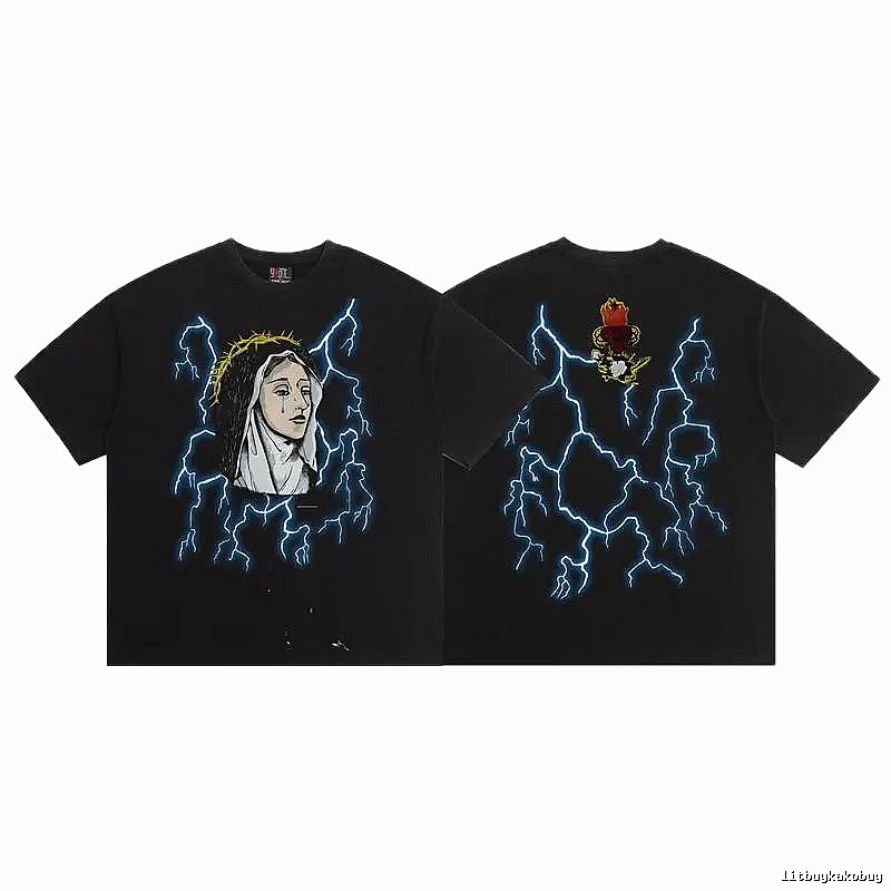 SAINT Our Lady of Lightning High Street Style Black T-Shirt