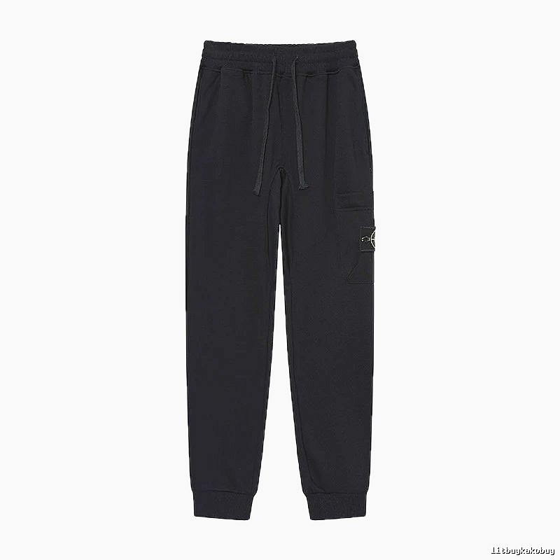 Stone Island Compass Series Street Style Black Sweatpants