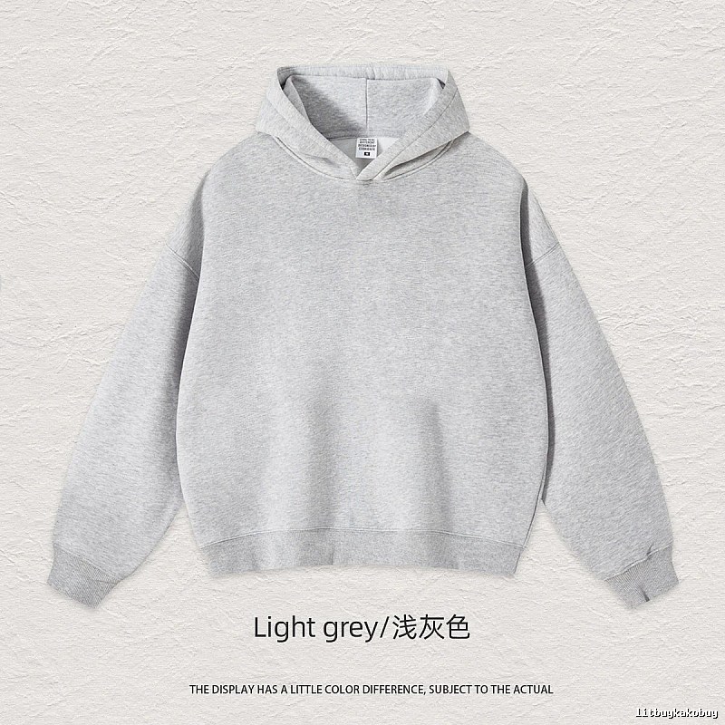 Streetwear Blank pullover hoodie Black Minimal A with Logo Accent