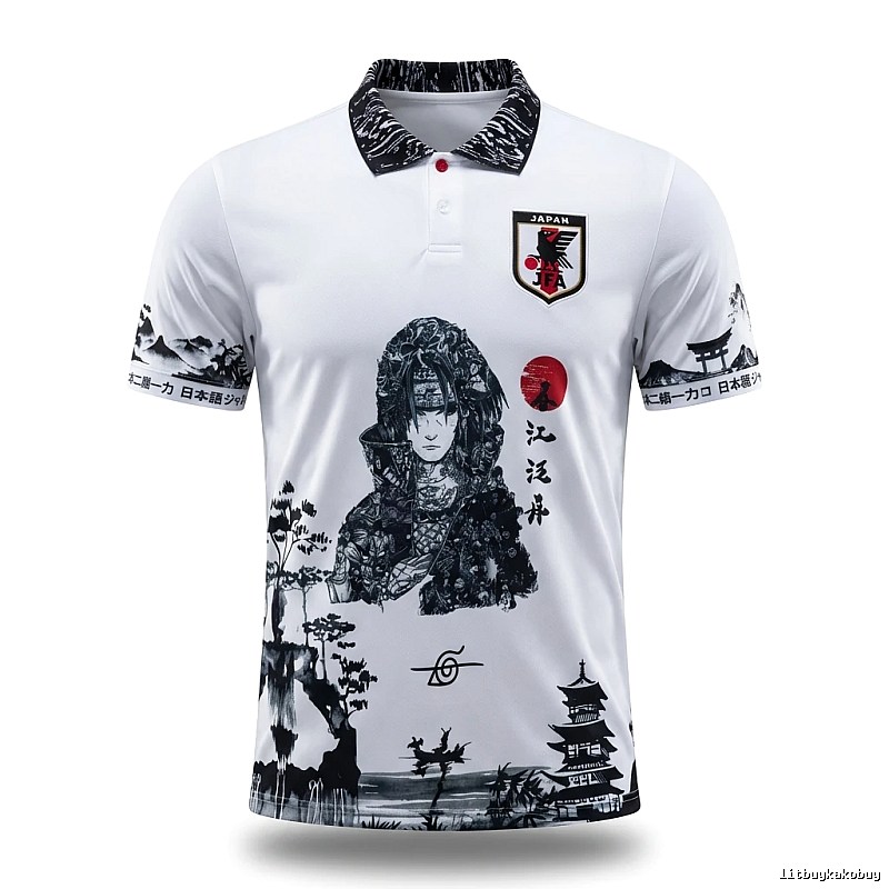 Tokyo Ghoul wind white short-sleeved shirt.